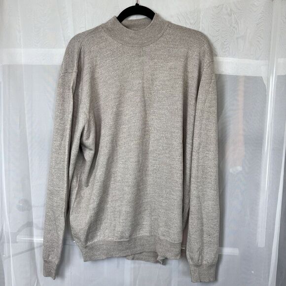 Vintage Valda Collection Italy wool blend high neck sweater XL made in italy - Picture 7 of 10